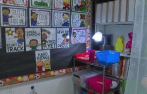 Sample sensory corner in a classroom
