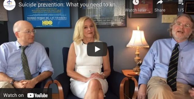 Know About Suicide - Ellen Braaten, PhD, Steve Schlozman, MD, and Gene Beresin, MD sitting together