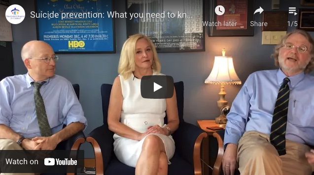 Know About Suicide - Ellen Braaten, PhD, Steve Schlozman, MD, and Gene Beresin, MD sitting together