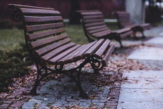 Teen loneliness - Empty bench