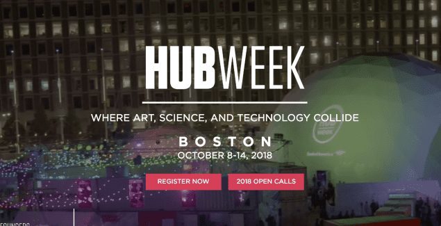 Screenshot from HUBweek official webpage