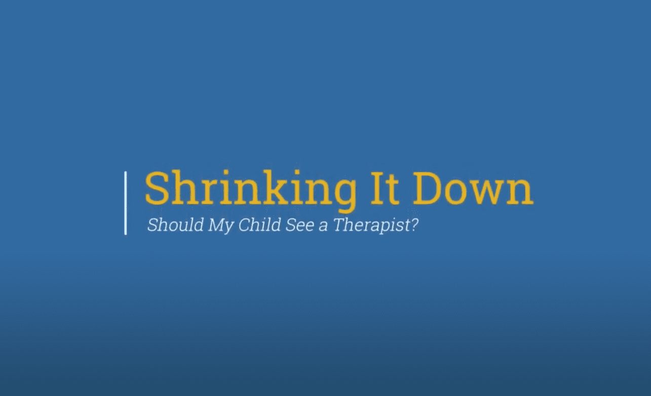 Screenshot of 'Should My Child See A Therapist?' video