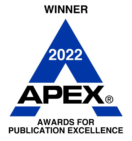 Photo of APEX Grand Award next to our website